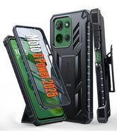 FNTCASE Moto G Power 5G 2025 6.8 Inch Phone Case: Rugged Protective Phone Case with Belt Clip Holster and Kickstand